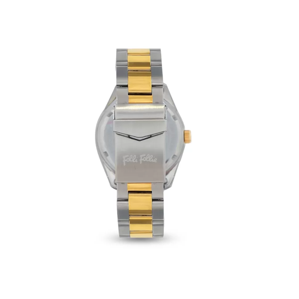 Women Folli Follie Bracelet^All Time Bi-Color Bracelet Watch With Large Case And Gold Dial