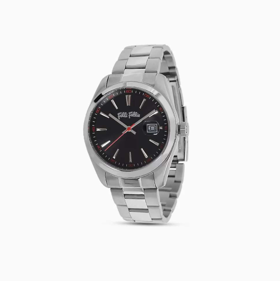 Women Folli Follie Bracelet^All Time Bracelet Watch With Large Case And Black Dial