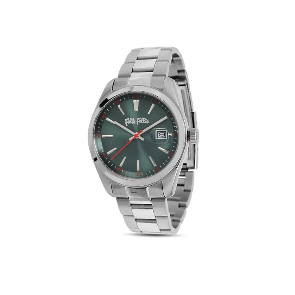 Women Folli Follie Bracelet^All Time Bracelet Watch With Large Case And Green Dial