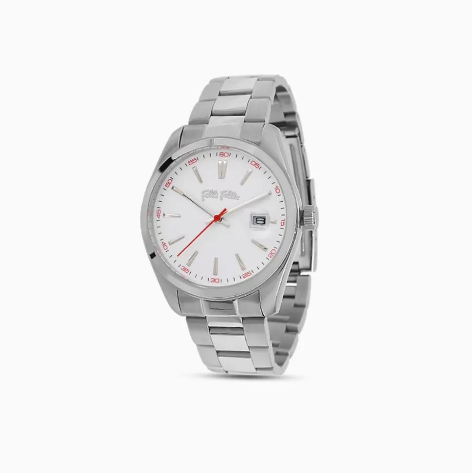 Women Folli Follie Bracelet^All Time Bracelet Watch With Large Case And White Dial