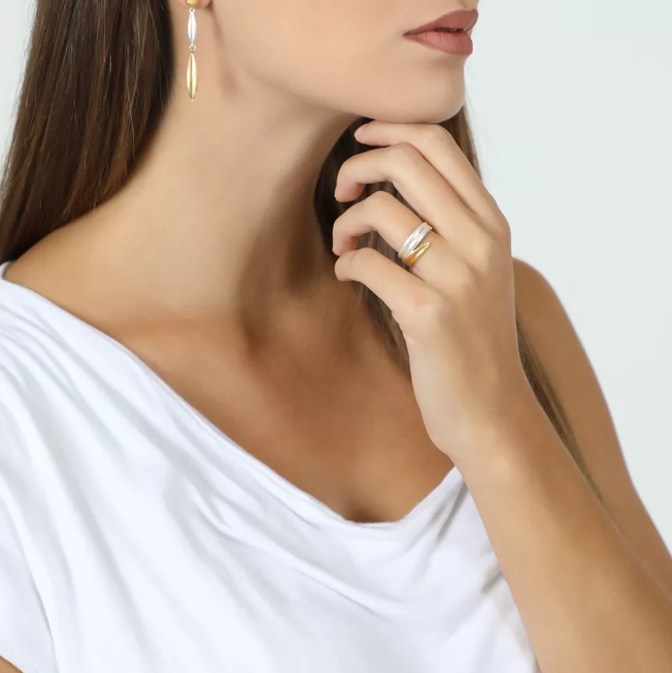 Women Folli Follie Earrings^Anima Olea Bi-Color Dangle Earrings