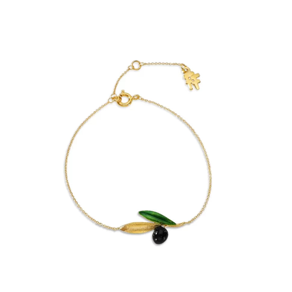 Women Folli Follie Bracelets^Anima Olea Silver Chain Bracelet With Leaves And Olive Motif