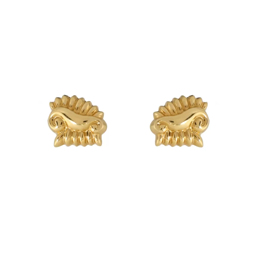 Women Folli Follie Earrings^Archaics Gold Plated Earrings Ionic Motif