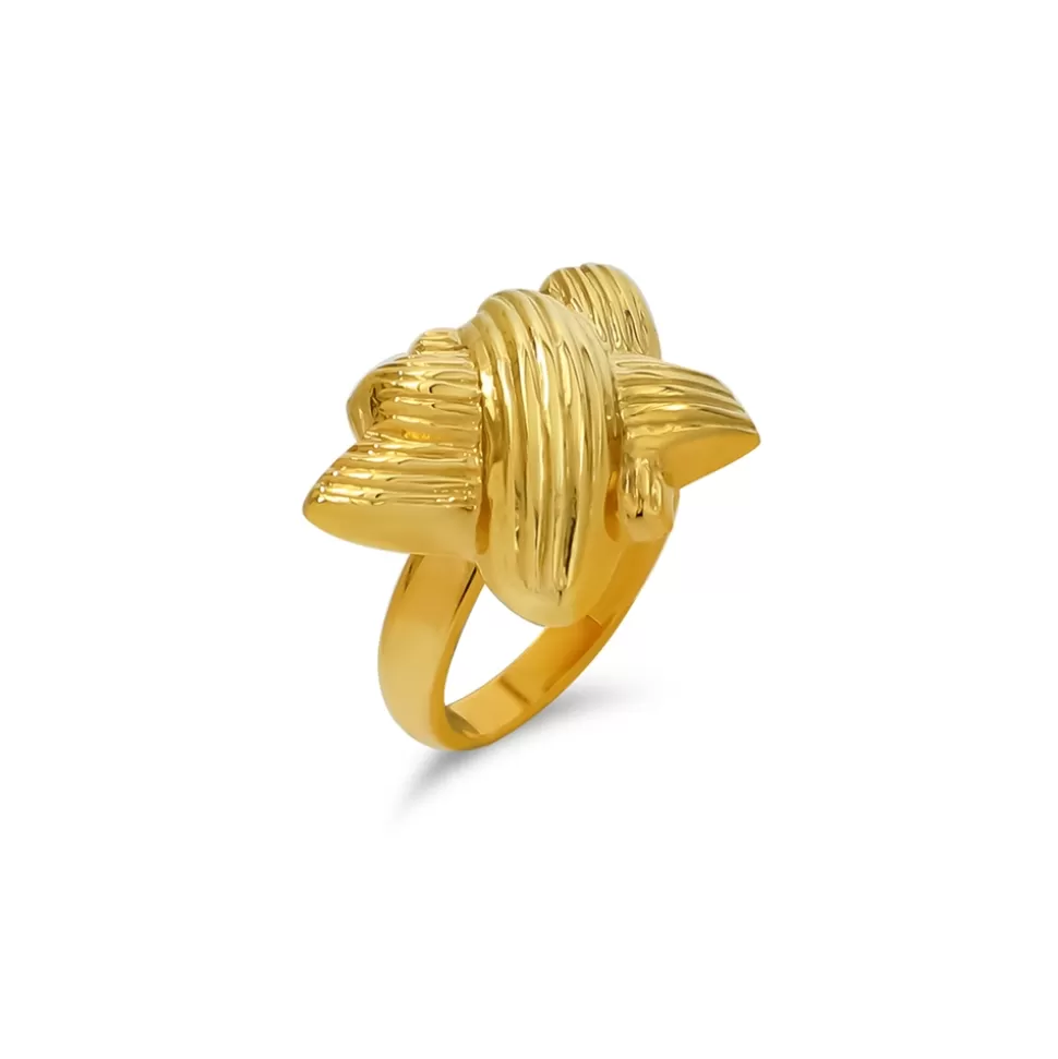 Women Folli Follie Rings^Archaics Gold Plated Ring Chiton