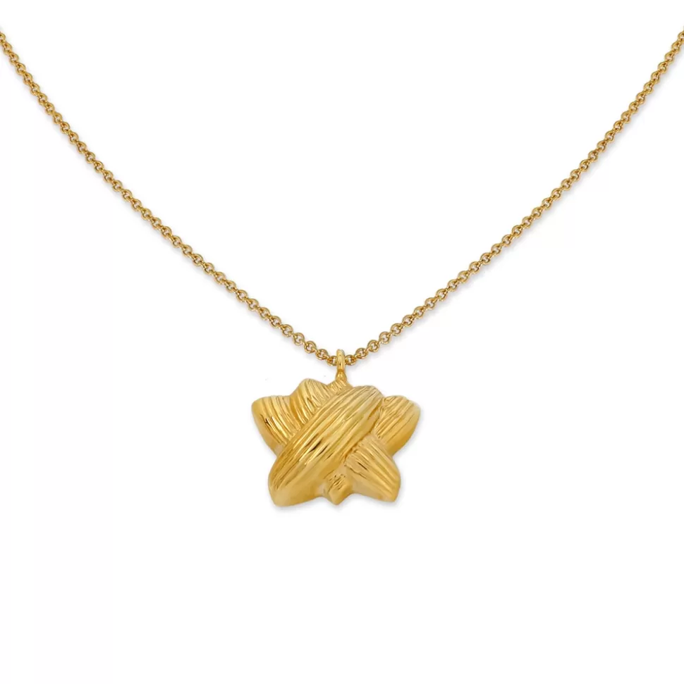 Women Folli Follie Necklaces^Archaics Short Gold Plated Necklace With Chiton Motif