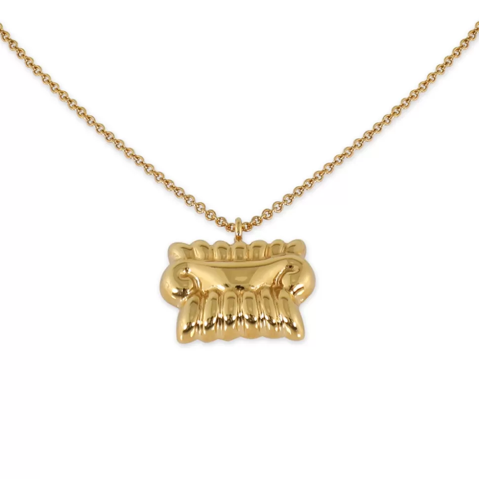 Women Folli Follie Necklaces^Archaics Short Gold Plated Necklace With Ionic Motif