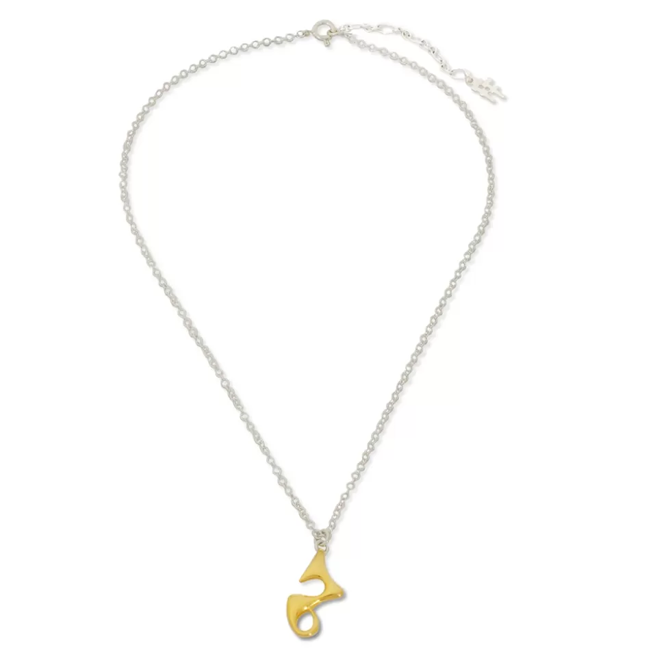 Women Folli Follie Necklaces^Beauty Flow Short Silver Necklace With Hanging Irregular Motif