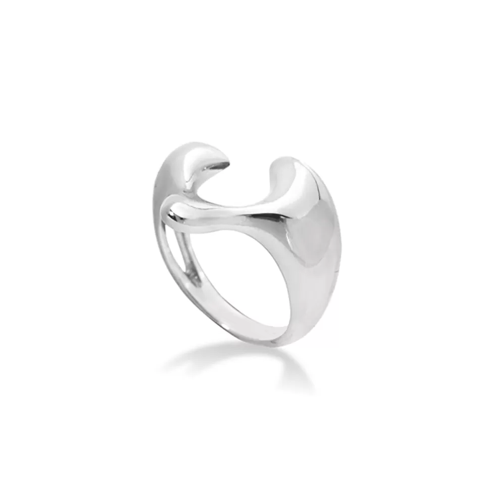 Women Folli Follie Rings^Beauty Flow Silver Ring