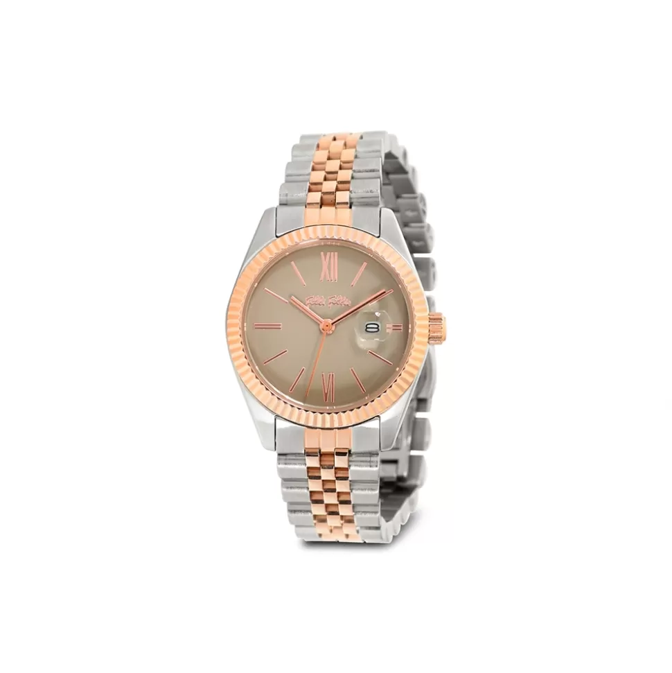 Women Folli Follie Bracelet^Eternally Mine Bi-Color Bracelet Watch With Gray Dial