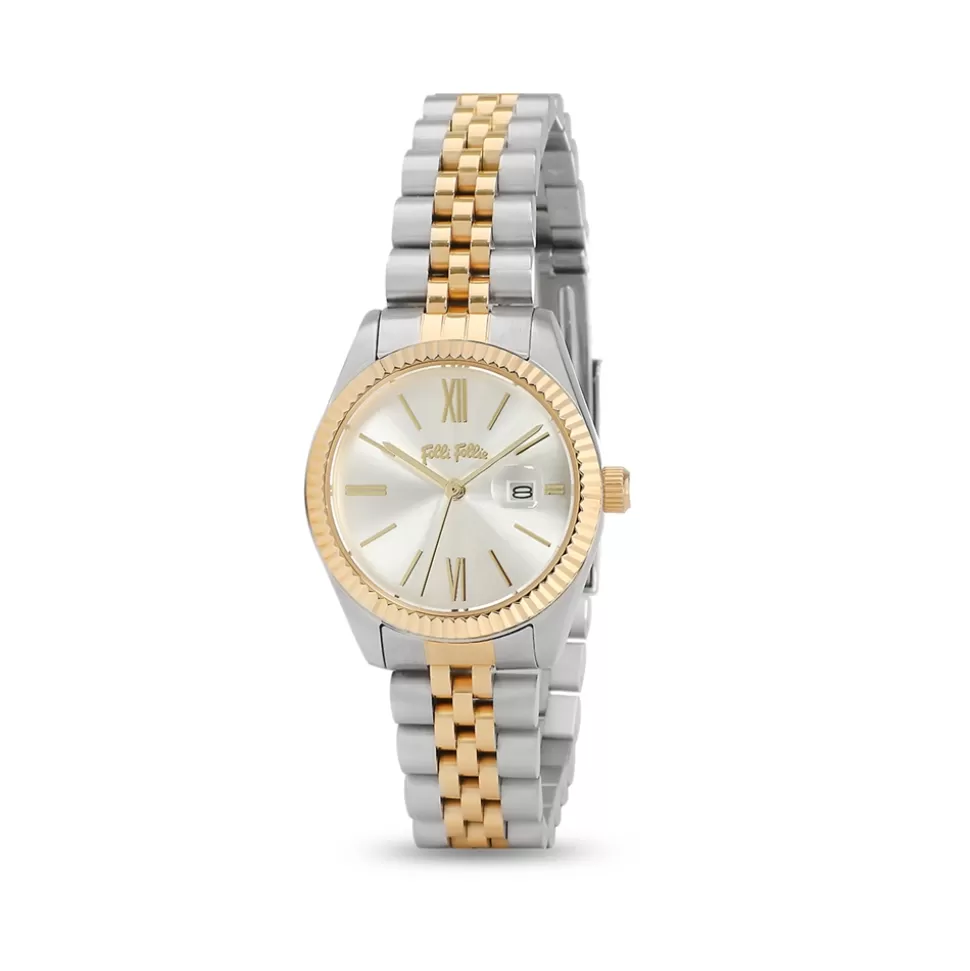 Women Folli Follie Bracelet^Eternally Mine Bi-Color Bracelet Watch Withdial