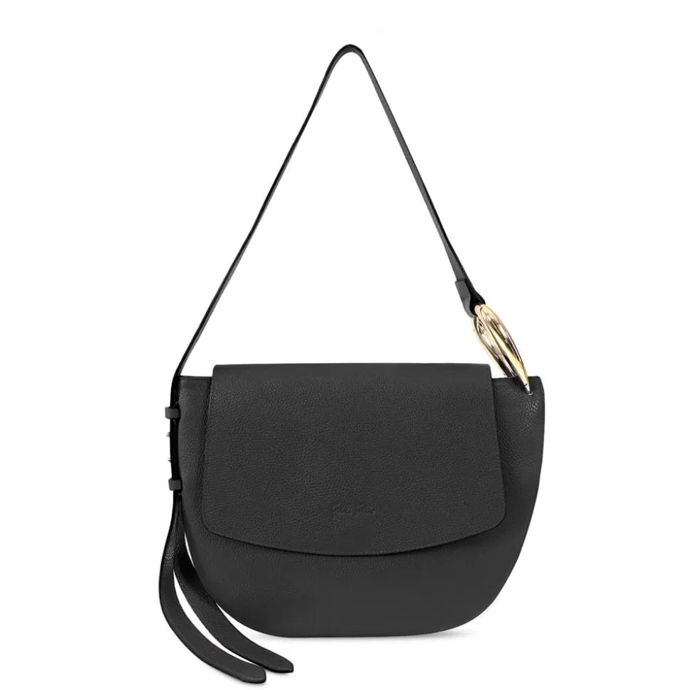 Women Folli Follie Shoulder^Fab N' Classyleather Shoulder Bag With Lid