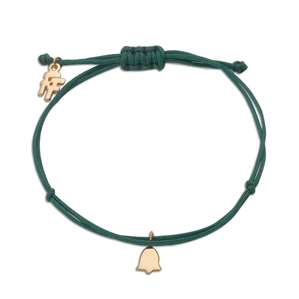 Women Folli Follie Bracelets^Fashionable.Me Cord Bracelet With Gold Plated Bell Motif