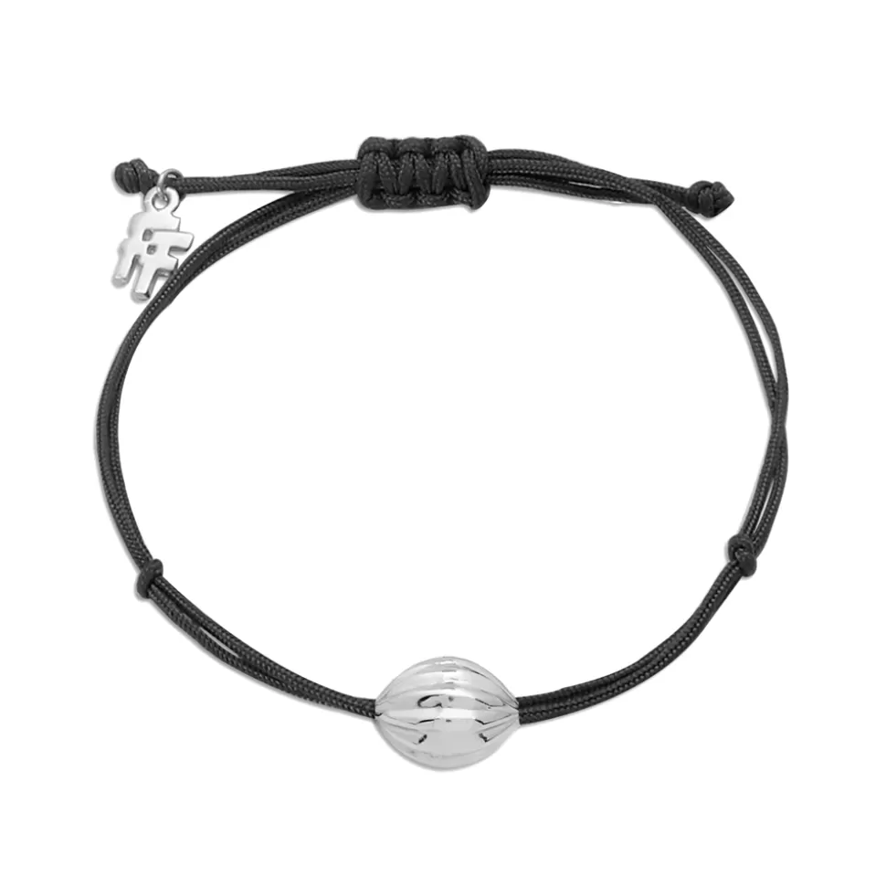 Women Folli Follie Bracelets^Fashionable.Me Cord Bracelet With Silver Boule Motif