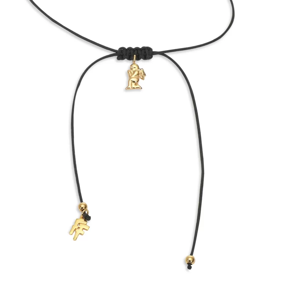 Women Folli Follie Necklaces^Fashionable.Me Cord Necklace With Gold Plated Angel Motif
