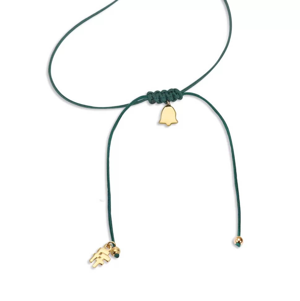 Women Folli Follie Necklaces^Fashionable.Me Cord Necklace With Gold Plated Bell Motif
