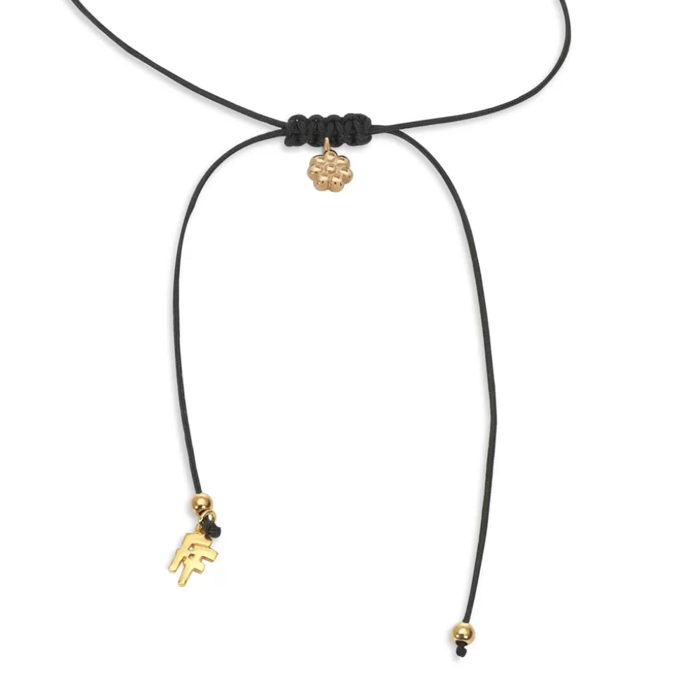 Women Folli Follie Necklaces^Fashionable.Me Cord Necklace With Gold Plated Flower Motif