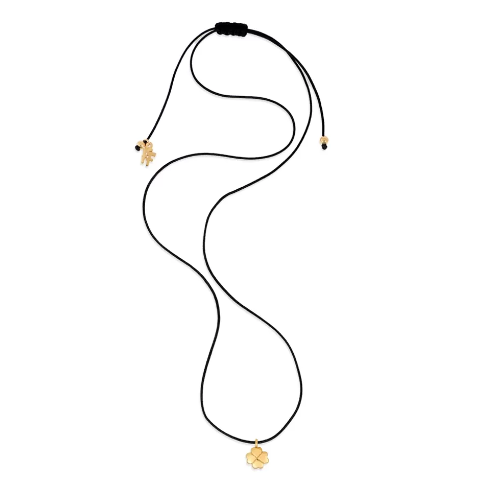 Women Folli Follie Necklaces^Fashionable.Me Cord Necklace With Gold Plated Hanging H4H Motif