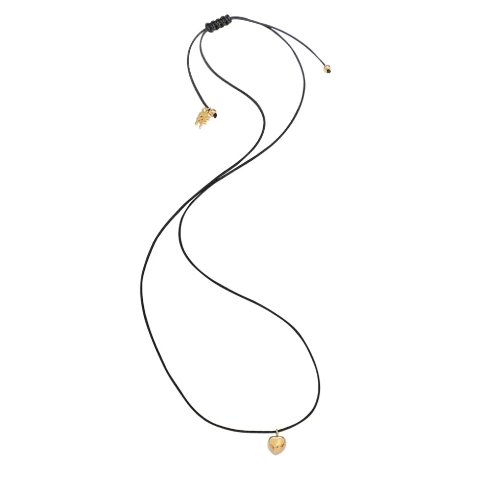 Women Folli Follie Necklaces^Fashionable.Me Cord Necklace With Gold Plated Heart Motif
