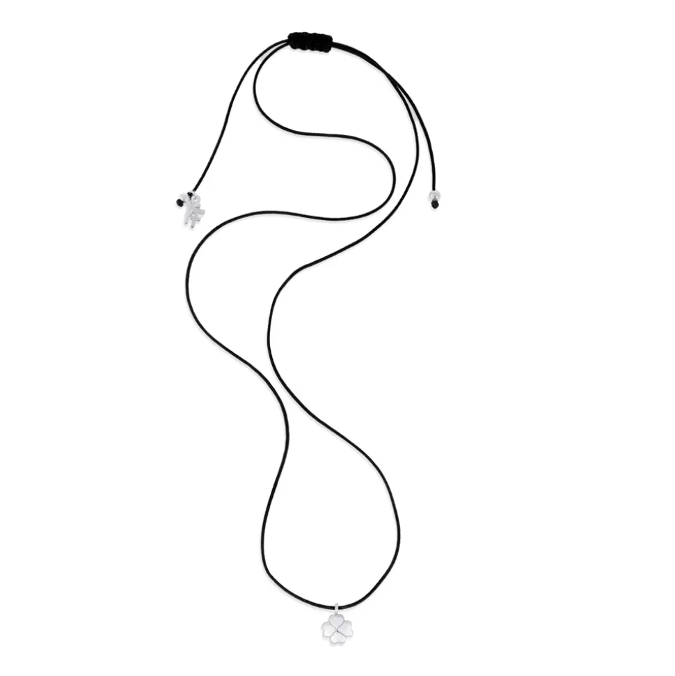 Women Folli Follie Necklaces^Fashionable.Me Cord Necklace With Silver Hanging H4H Motif
