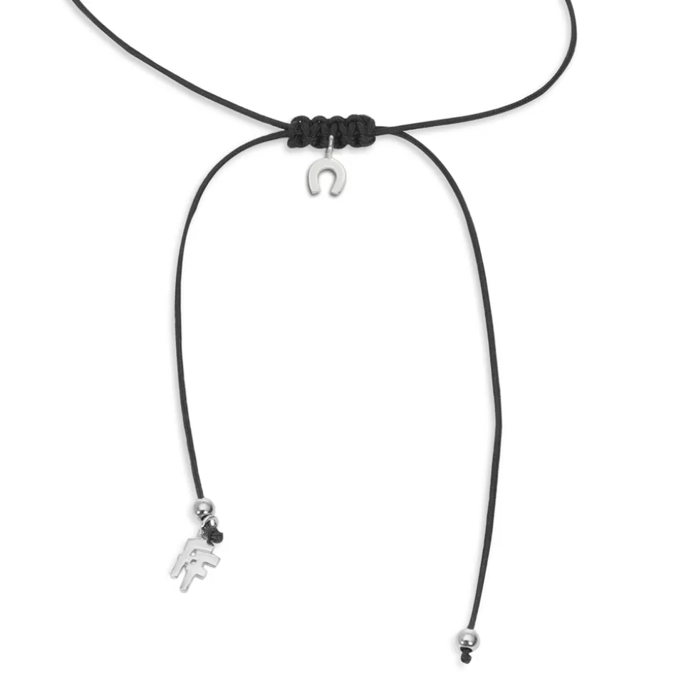 Women Folli Follie Necklaces^Fashionable.Me Cord Necklace With Silver Horseshoe Motif
