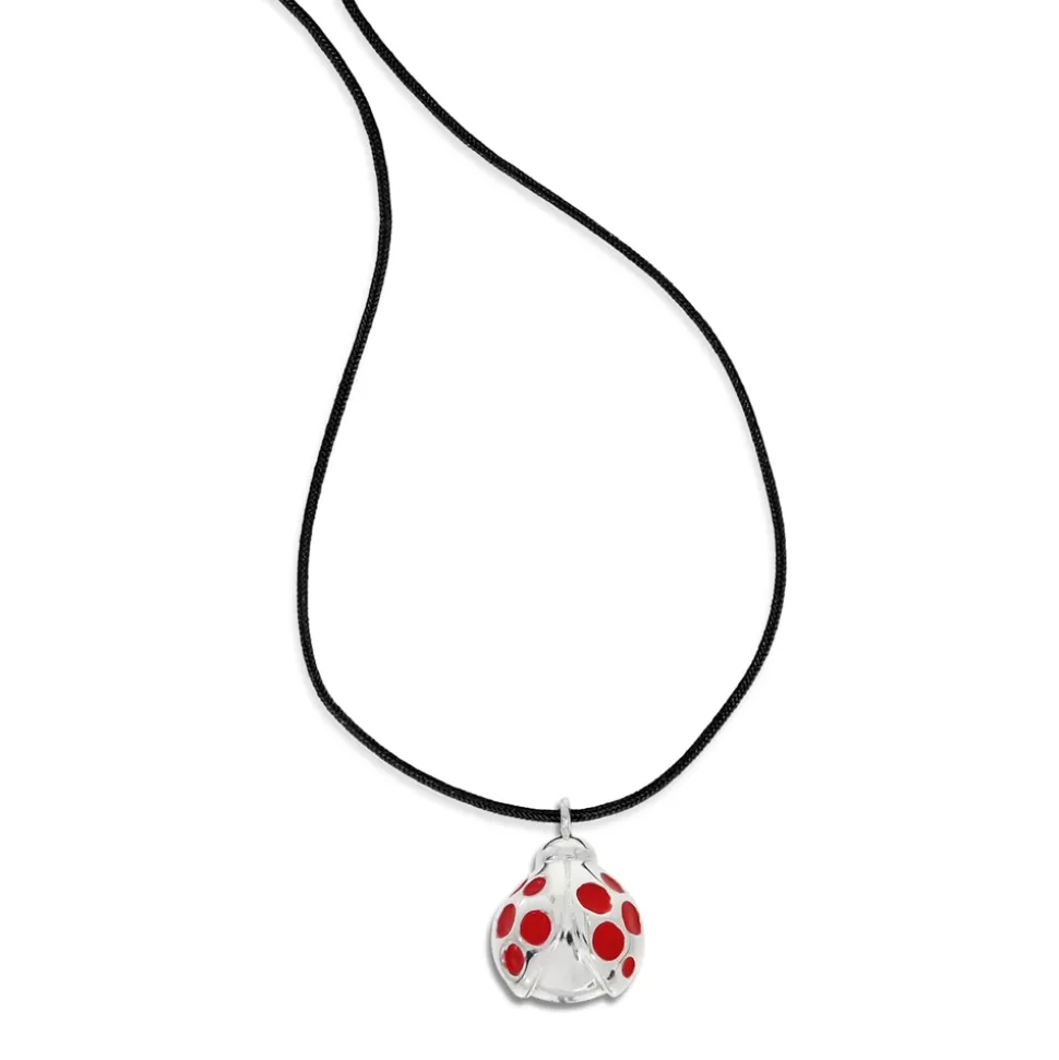 Women Folli Follie Necklaces^Fashionable.Me Cord Necklace With Silver Ladybug Motif