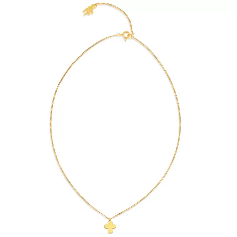 Women Folli Follie Necklaces^Fashionable.Me Gold Plated Chain Necklace With Cross