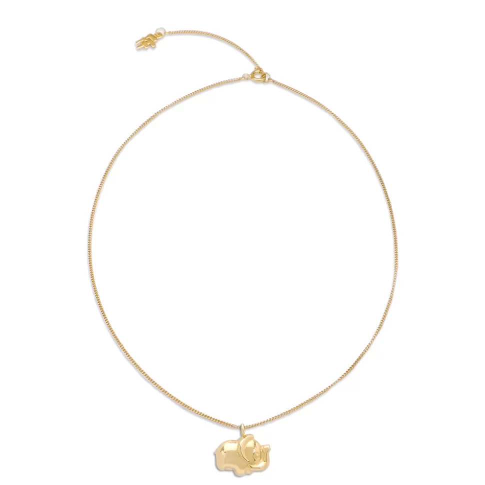 Women Folli Follie Necklaces^Fashionable.Me Gold Plated Chain Necklace With Elephant Motif