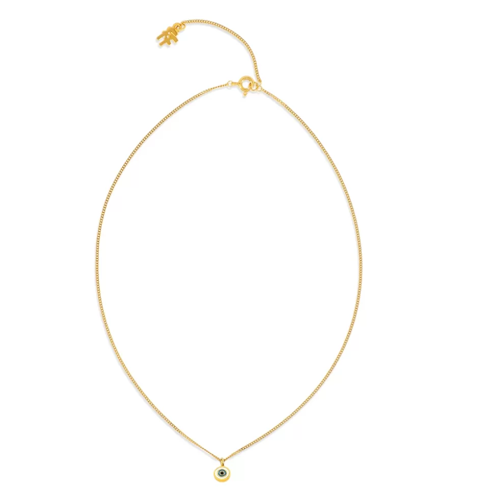 Women Folli Follie Necklaces^Fashionable.Me Gold Plated Chain Necklace With Eye Motif