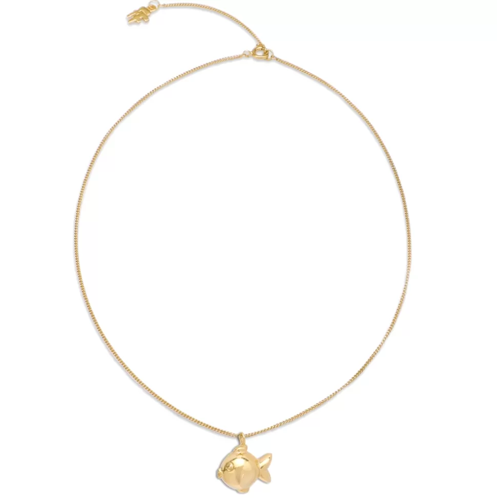 Women Folli Follie Necklaces^Fashionable.Me Gold Plated Chain Necklace With Fish Motif