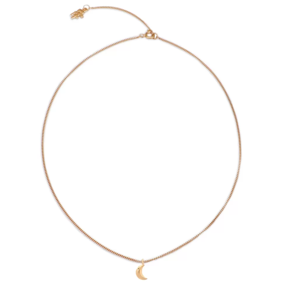 Women Folli Follie Necklaces^Fashionable.Me Gold Plated Chain Necklace With Moon Motif