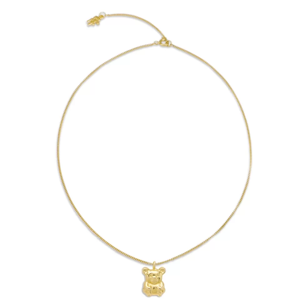 Women Folli Follie Necklaces^Fashionable.Me Gold Plated Chain Necklace With Small Bear Motif