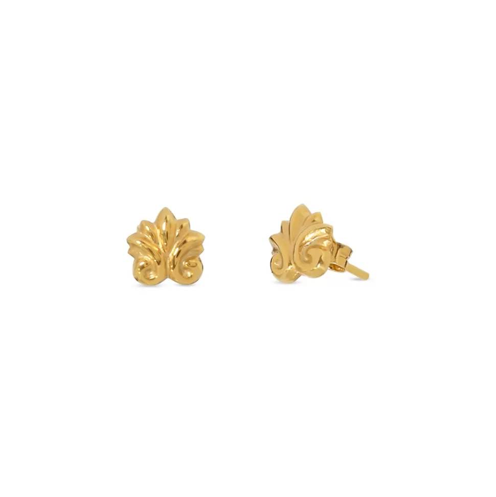 Women Folli Follie Earrings^Fashionable.Me Gold Plated Earrings With Acroceramo Motif