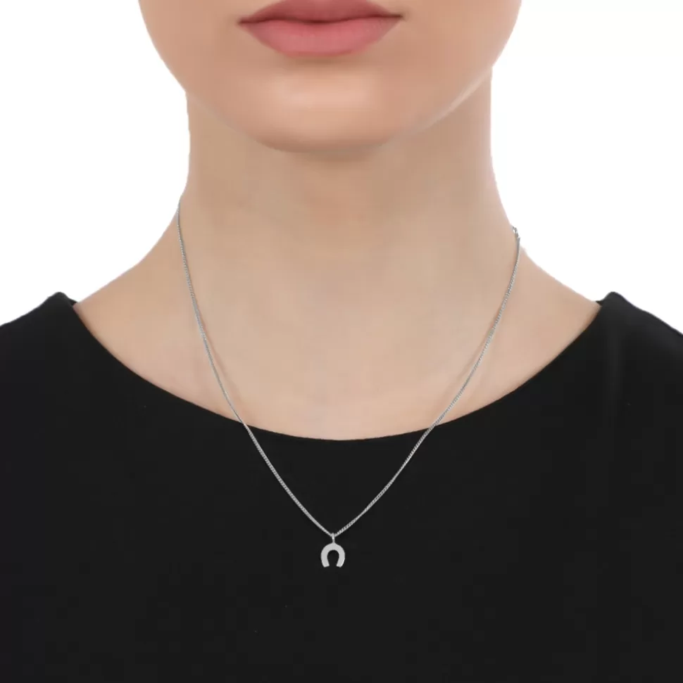 Women Folli Follie Necklaces^Fashionable.Me Silver Chain Necklace With Horseshoe Motif