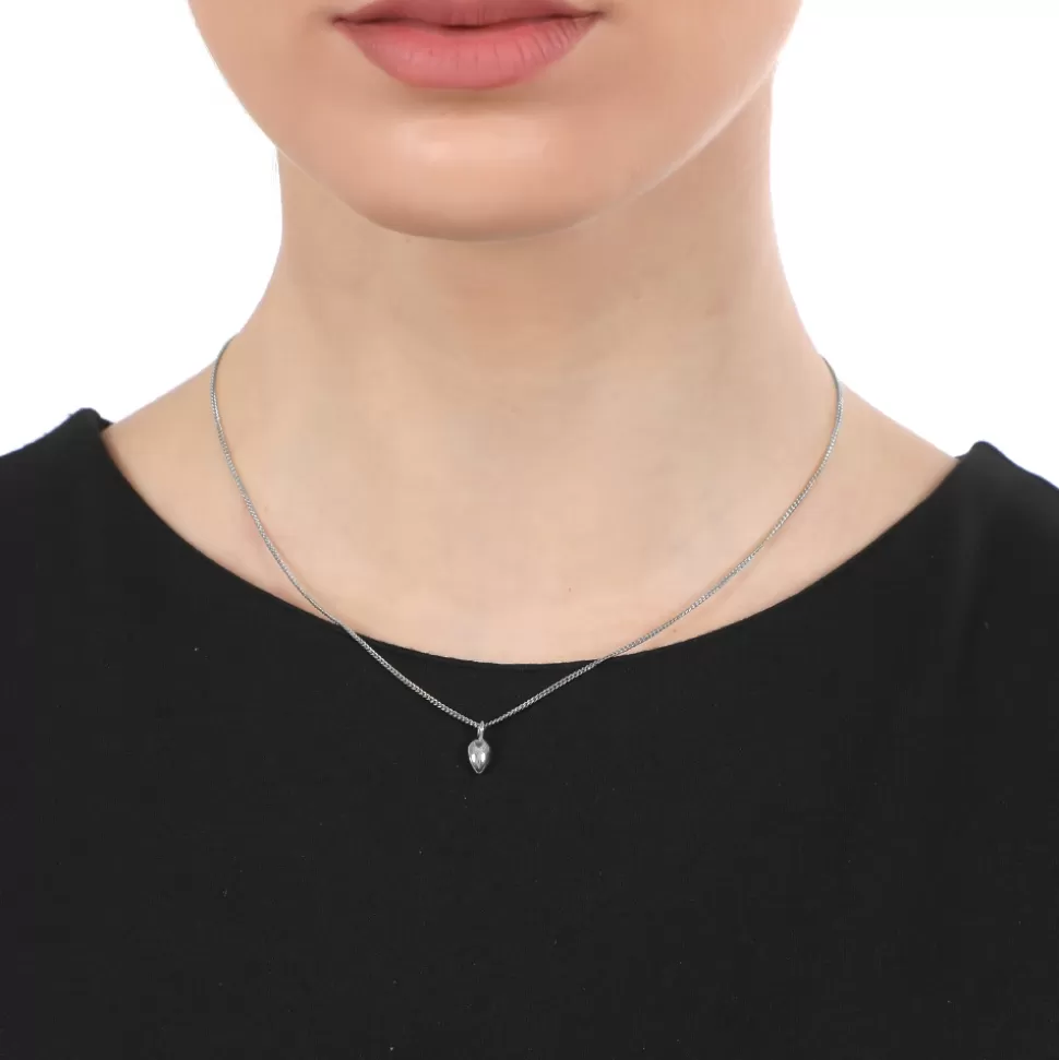 Women Folli Follie Necklaces^Fashionable.Me Silver Chain Necklace With Small Drop Motif