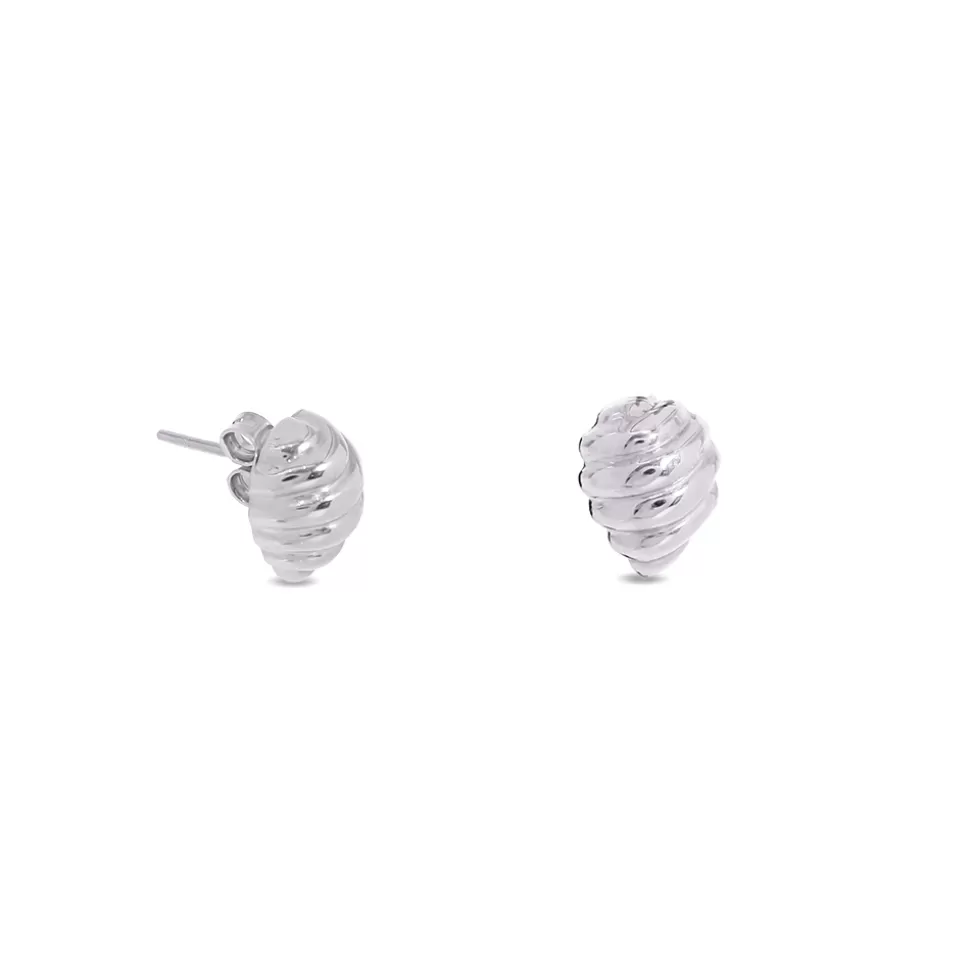 Women Folli Follie Earrings^Fashionable.Me Silver Earrings With Beehive Motif