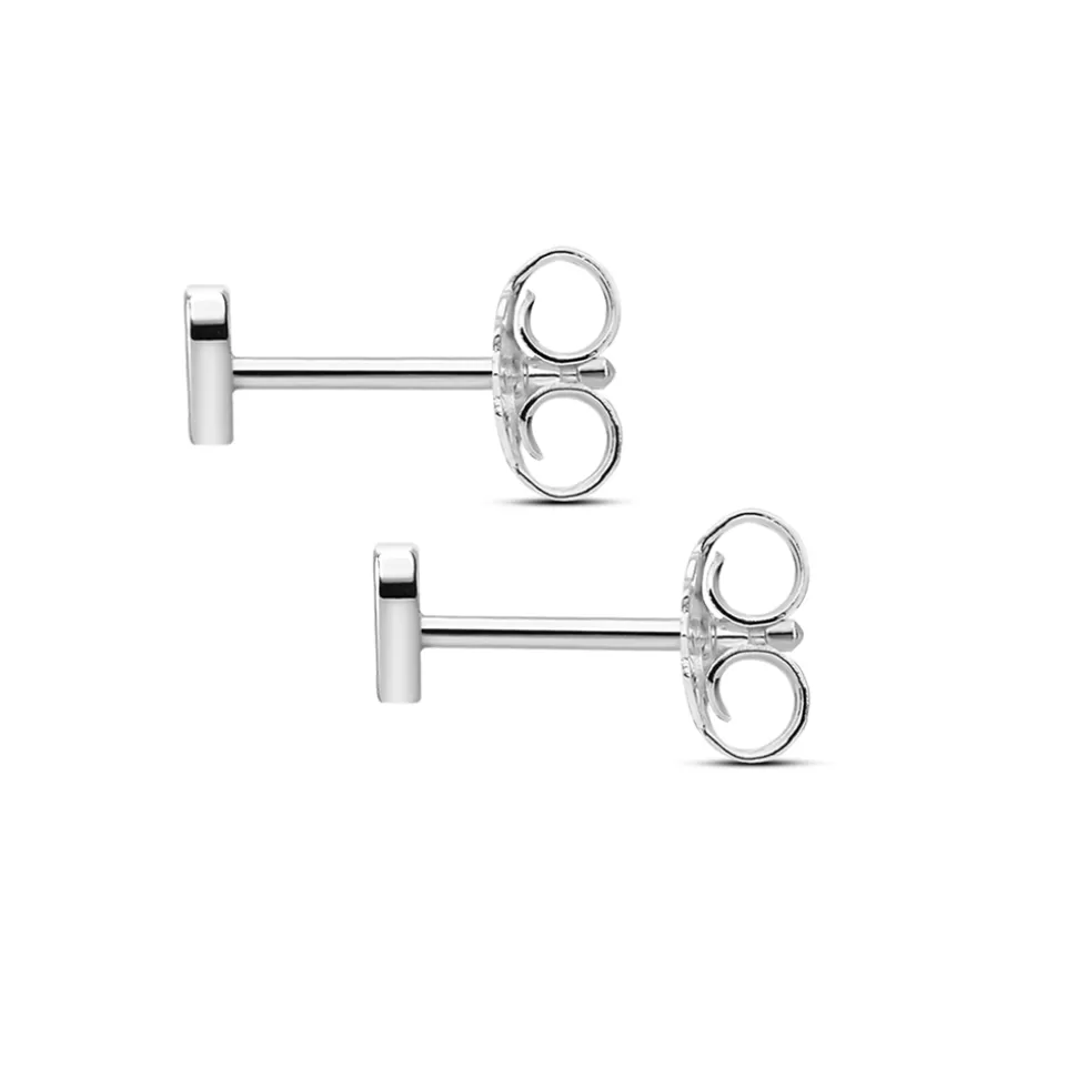 Women Folli Follie Earrings^Fashionable.Me Silver Round Studs Withenamel