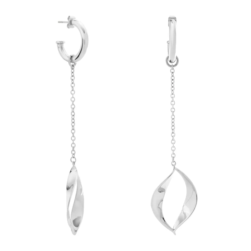 Women Folli Follie Earrings^Flaming Soul Long Silvery Earrings