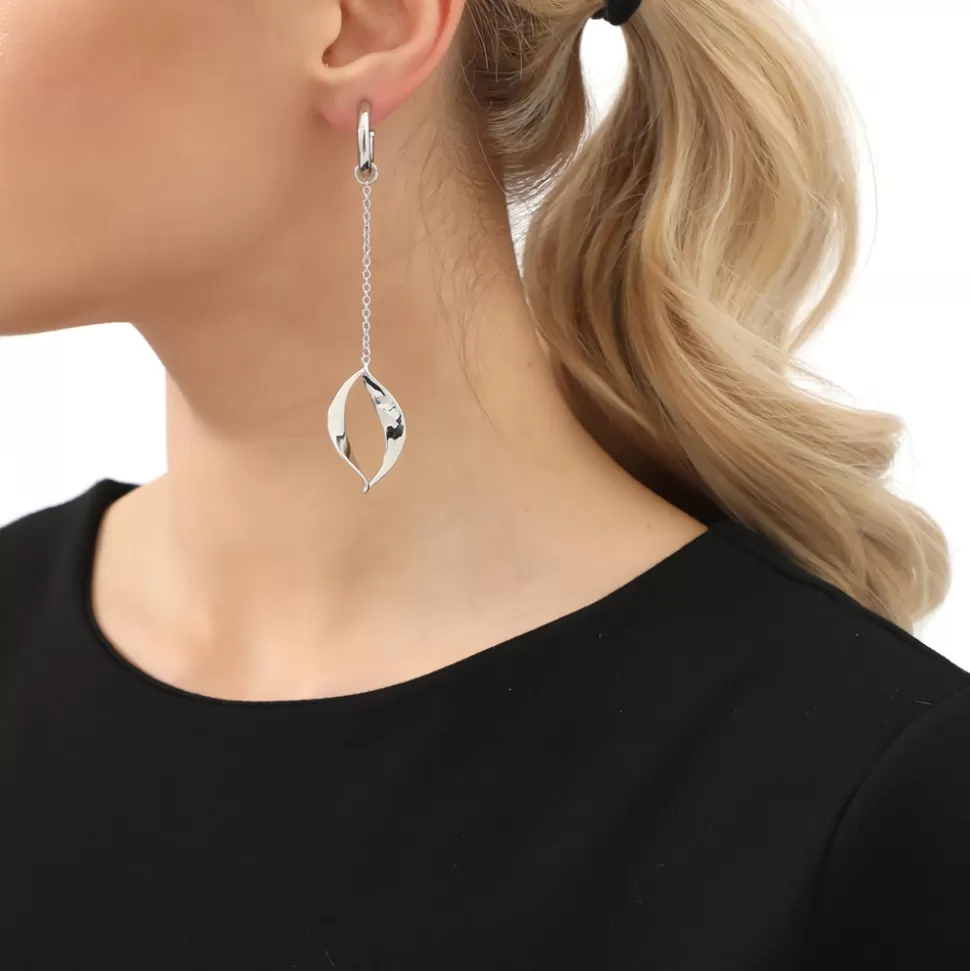 Women Folli Follie Earrings^Flaming Soul Long Silvery Earrings