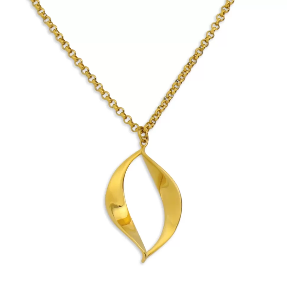 Women Folli Follie Necklaces^Flaming Soul Short Gold Plated Necklace