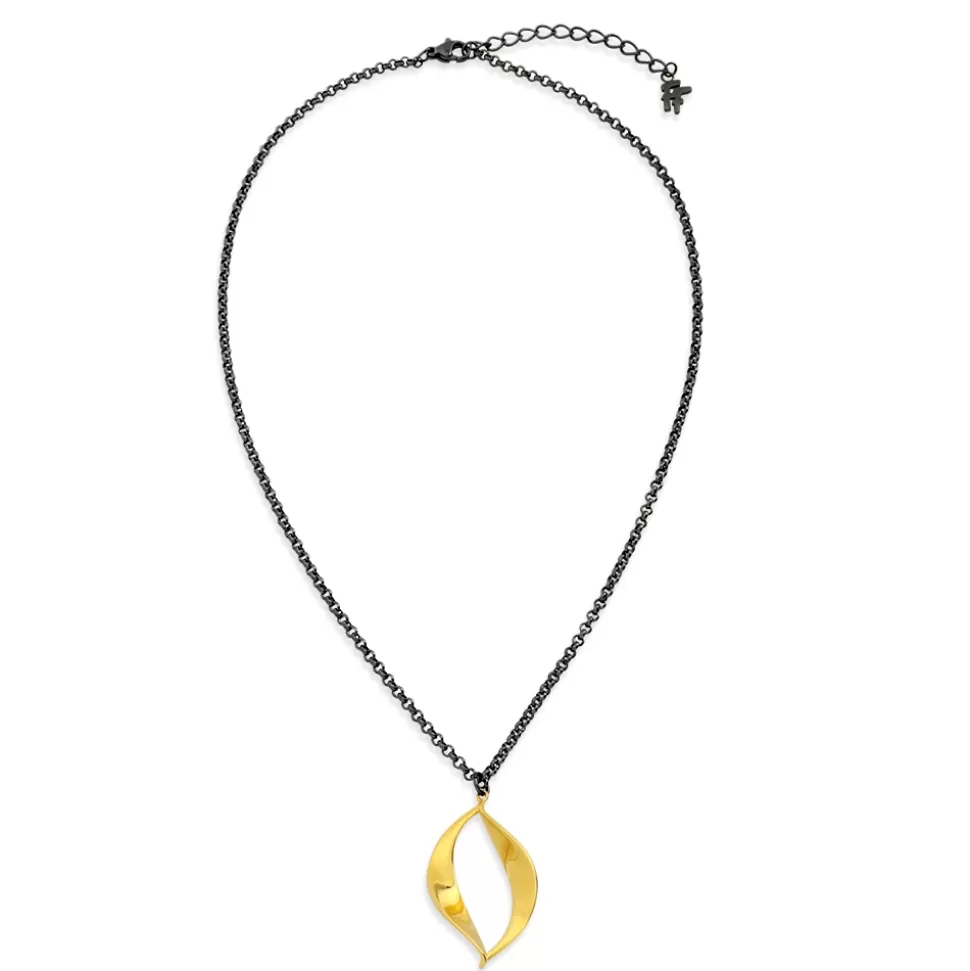 Women Folli Follie Necklaces^Flaming Soul Short Gun Color Necklace