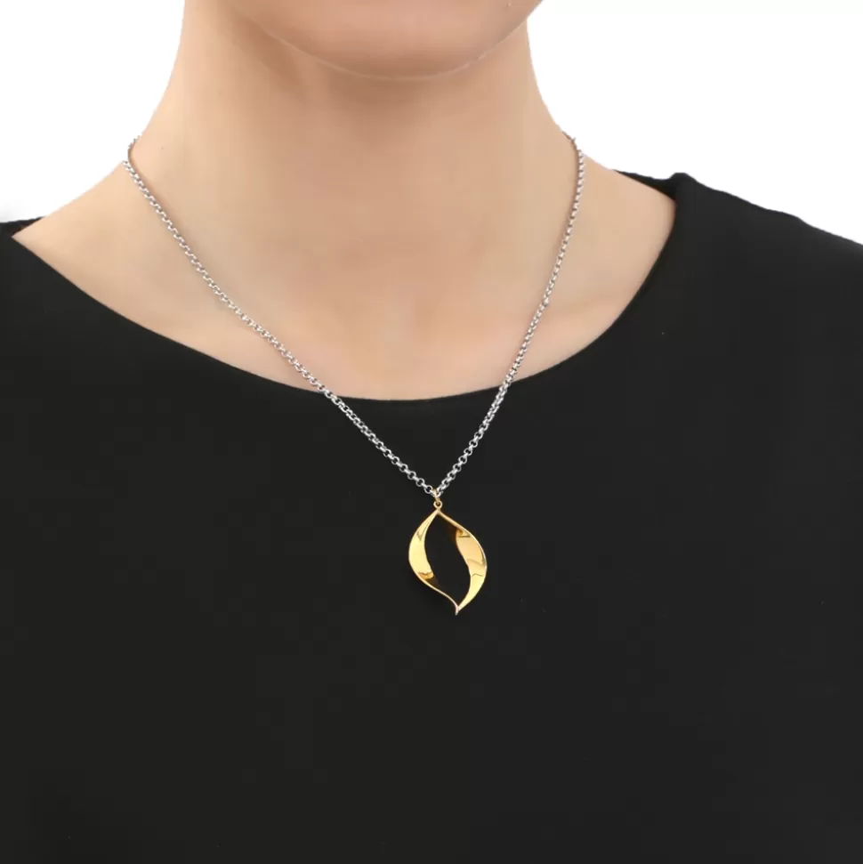 Women Folli Follie Necklaces^Flaming Soul Short Necklace With Gold Plated Flame Motif