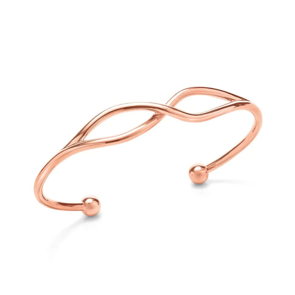 Women Folli Follie Bracelets^Fluidity Rose Gold Plated Bangle