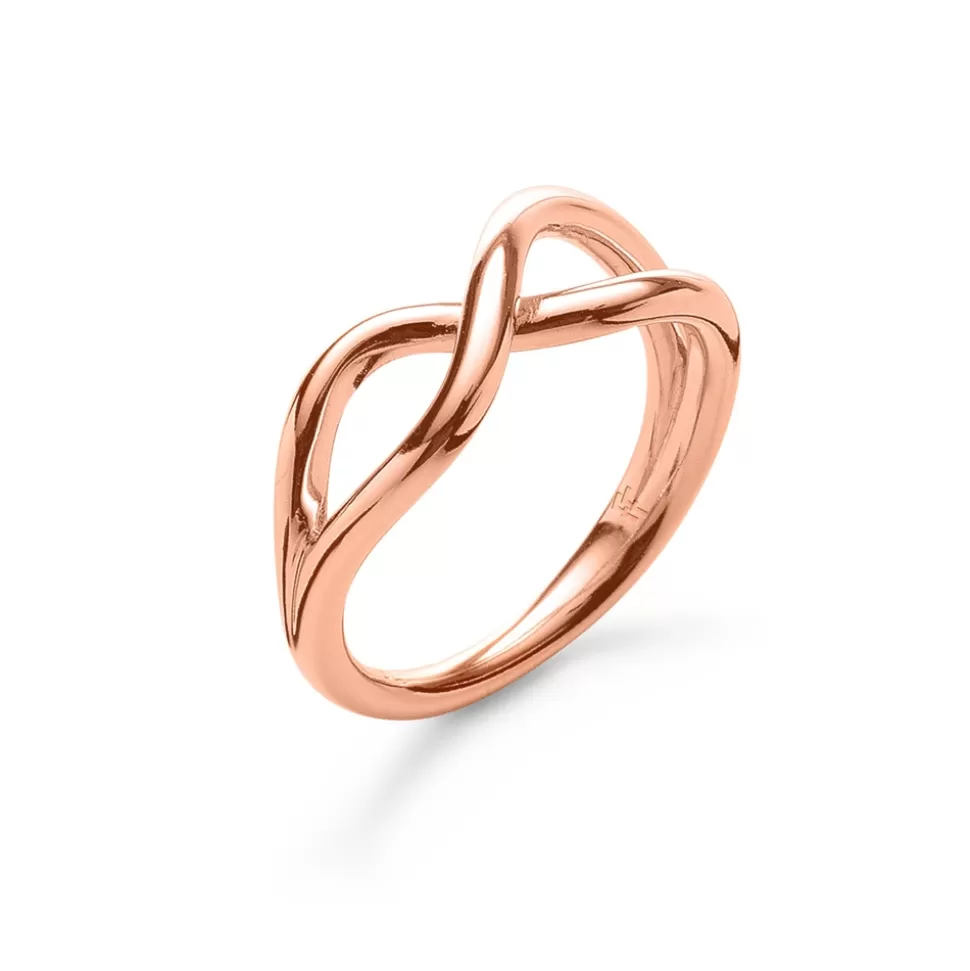 Women Folli Follie Rings^Fluidity Rose Gold Plated Ring