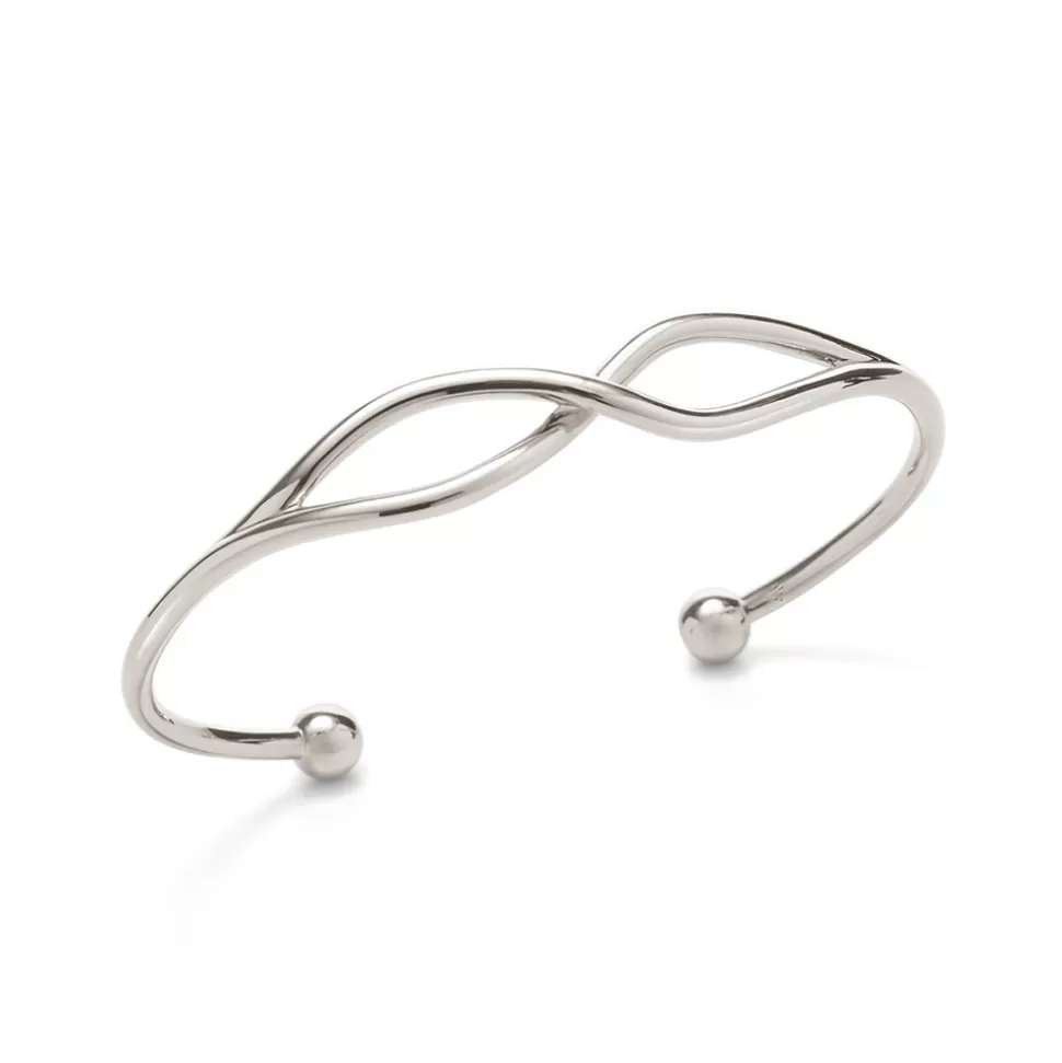 Women Folli Follie Bracelets^Fluidity Silver Plated Bangle