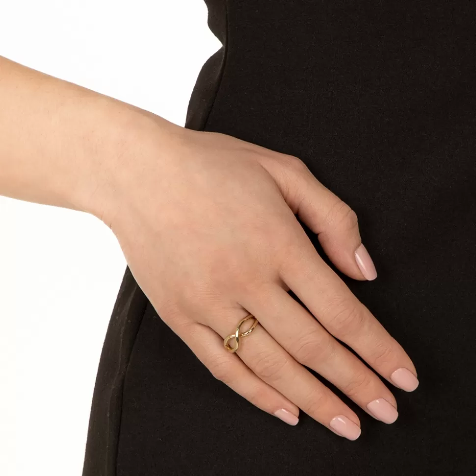 Women Folli Follie Rings^Fluidity Yellow Gold Plated Ring