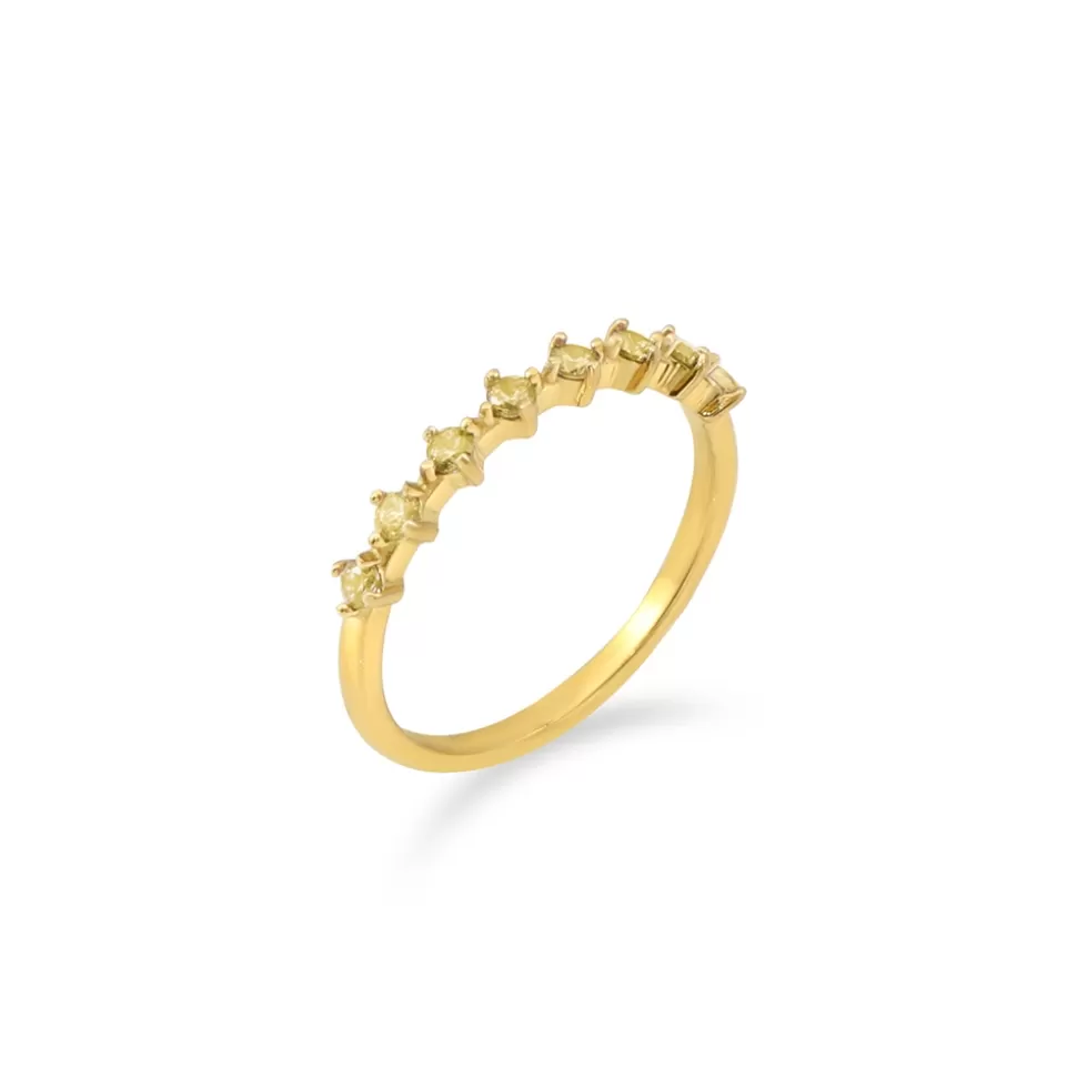 Women Folli Follie Rings^Good Vibes Gold Plated Ring With Crystals