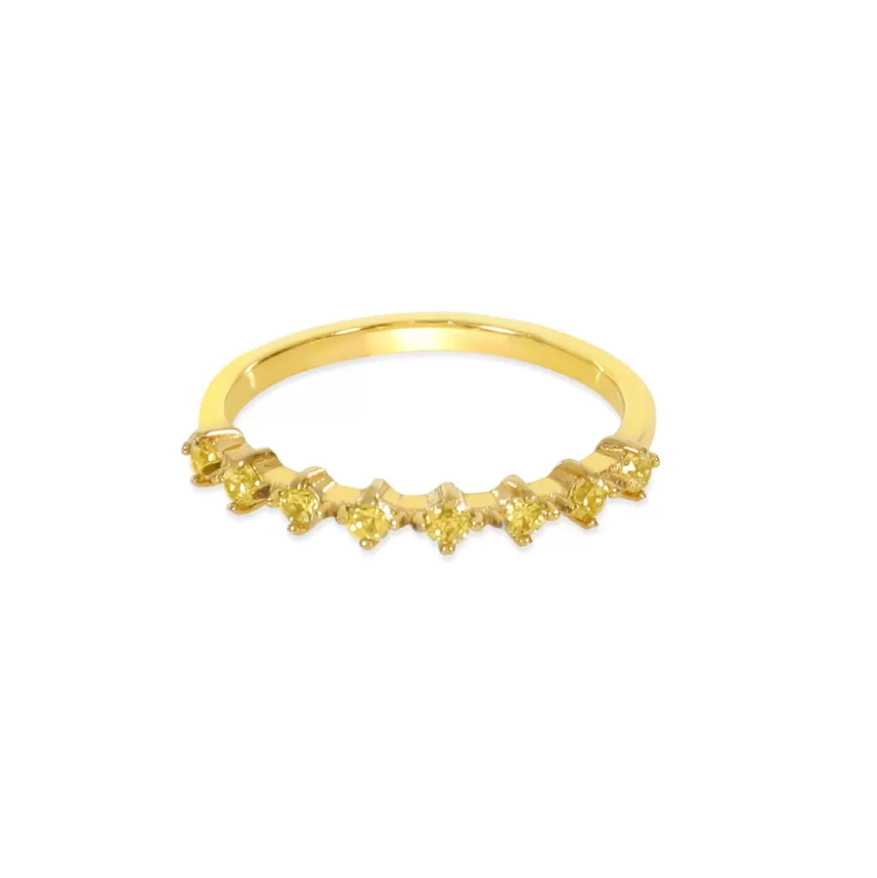 Women Folli Follie Rings^Good Vibes Gold Plated Ring With Crystals