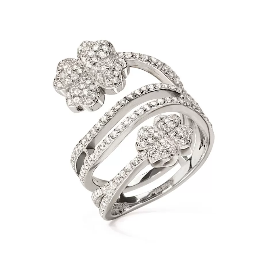 Women Folli Follie Rings^Heart4Heart Silver 925 Ring