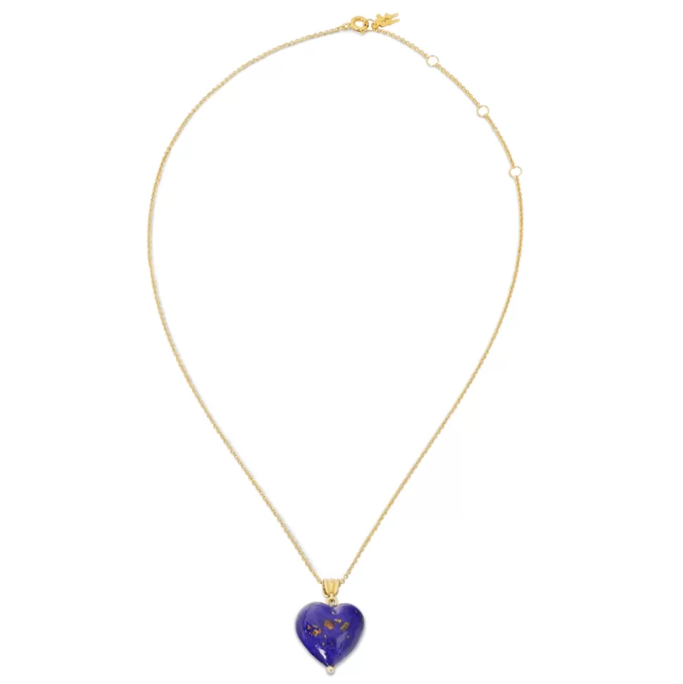 Women Folli Follie Necklaces^Hearty Candy Short Gold Plated Necklace Withheart