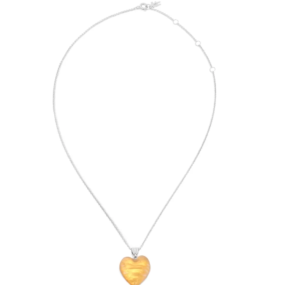 Women Folli Follie Necklaces^Hearty Candy Short Silver Necklace Withheart